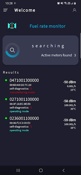 Fuel Rate Monitor — live dashboard
