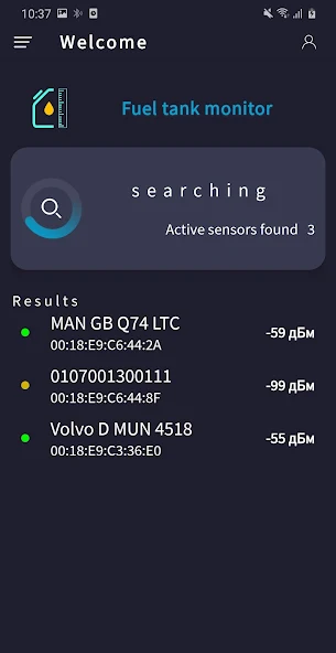 Fuel Tank Monitor — tank level